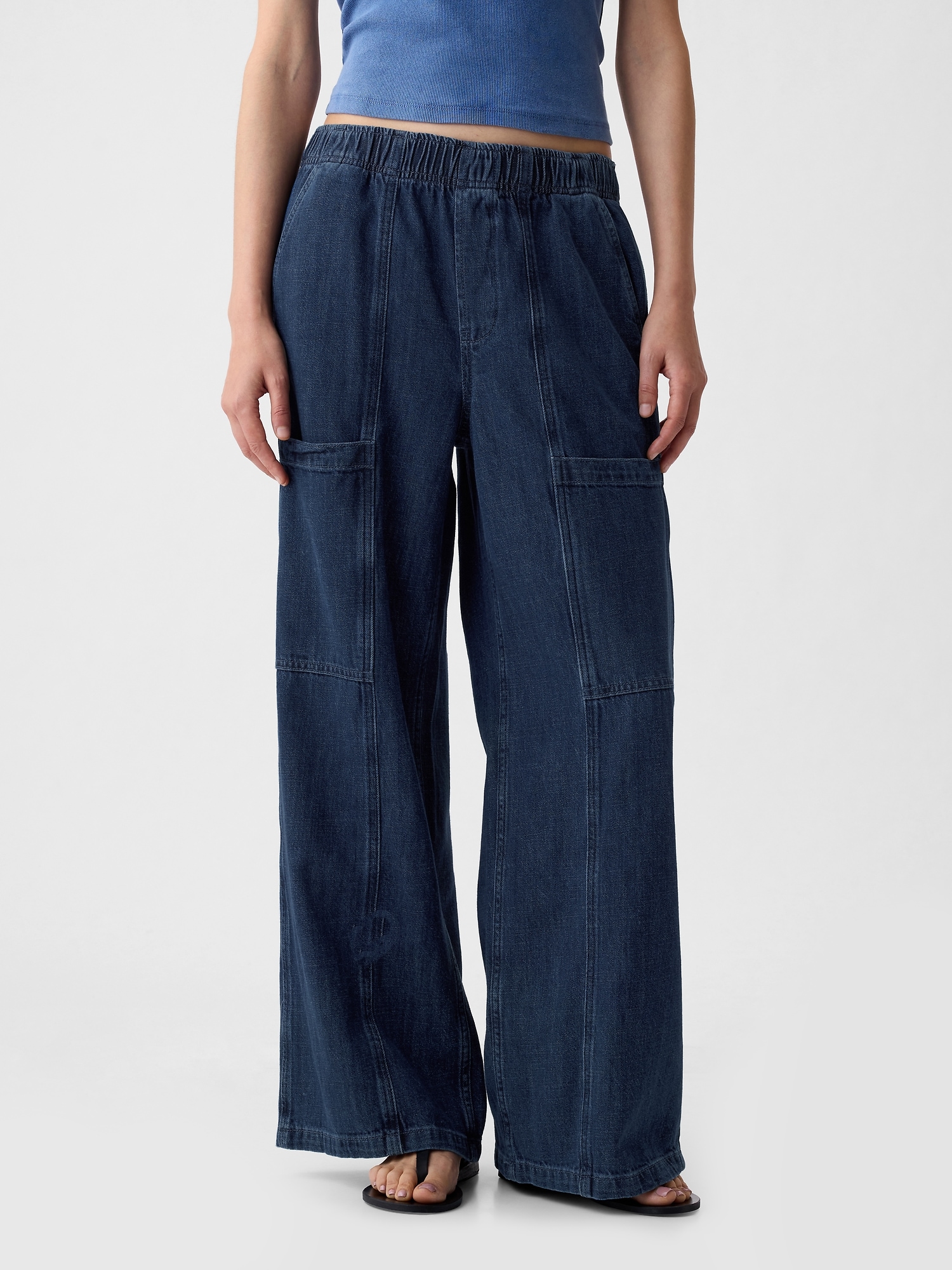 High Rise Utility Easy Jeans