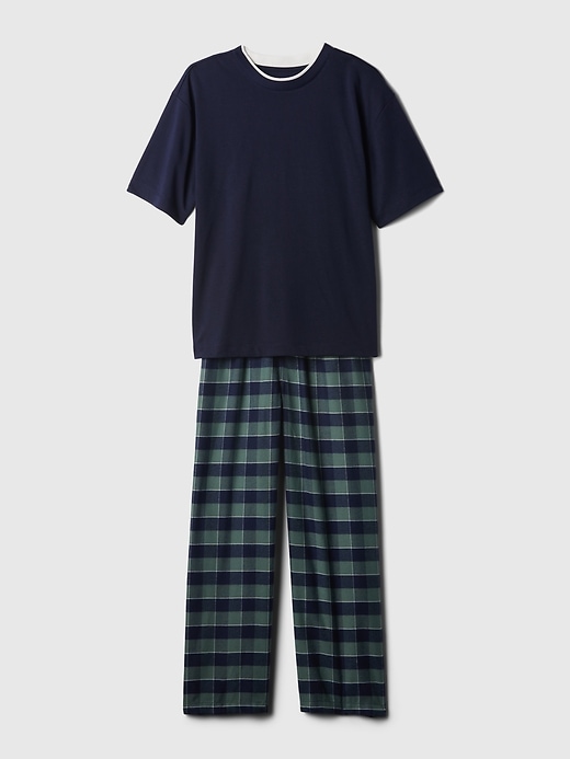 View large product image 1 of 1. Kids Recycled Flannel PJ Set