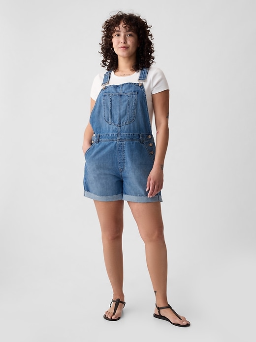 Image number 4 showing, Denim Shortalls