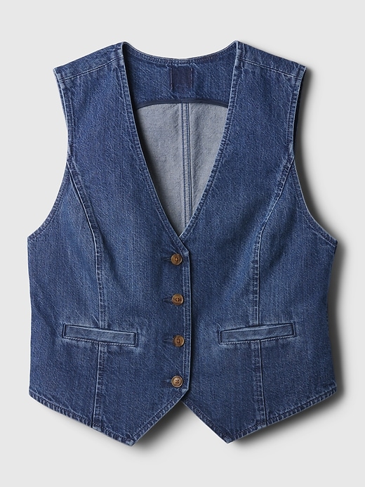 Image number 4 showing, Denim Vest