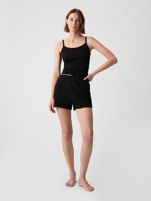 Image number 6 showing, Pointelle PJ Shorts