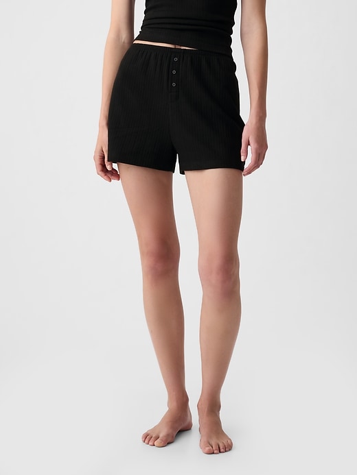 Image number 8 showing, Pointelle PJ Shorts