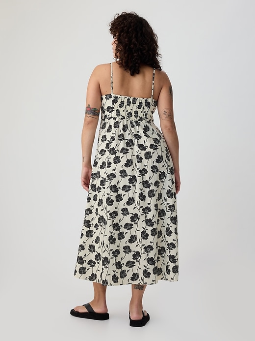 Image number 5 showing, Linen-Blend Midi Dress