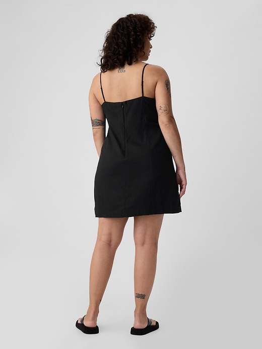 Image number 5 showing, Linen-Blend Mini Dress