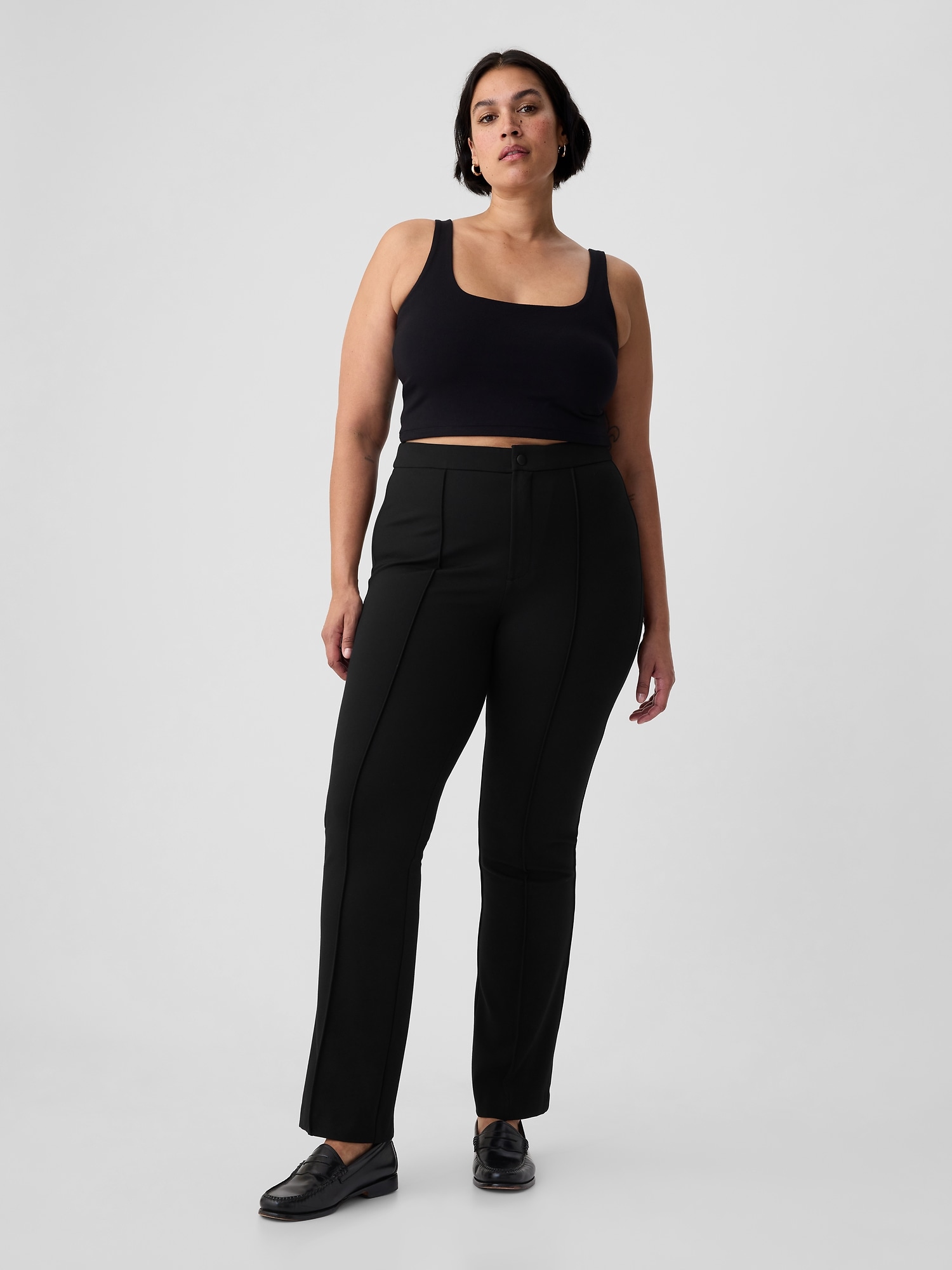 EVERLANE Pants The Kick Crop Black Women Size Size 2 Stretch