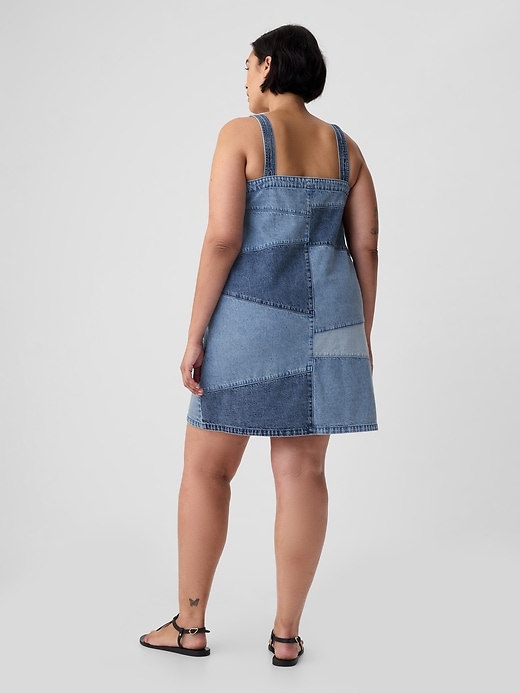 Image number 6 showing, Patchwork Denim Mini Dress