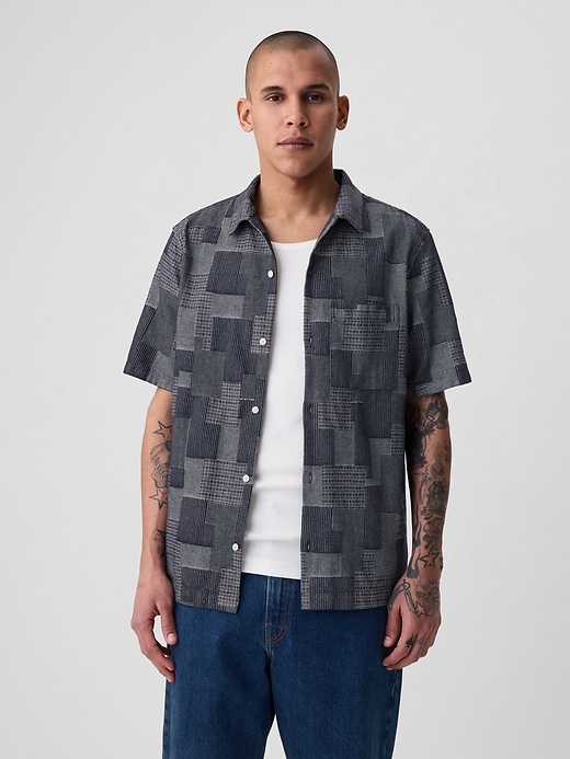 Image number 1 showing, Patchwork Resort Shirt