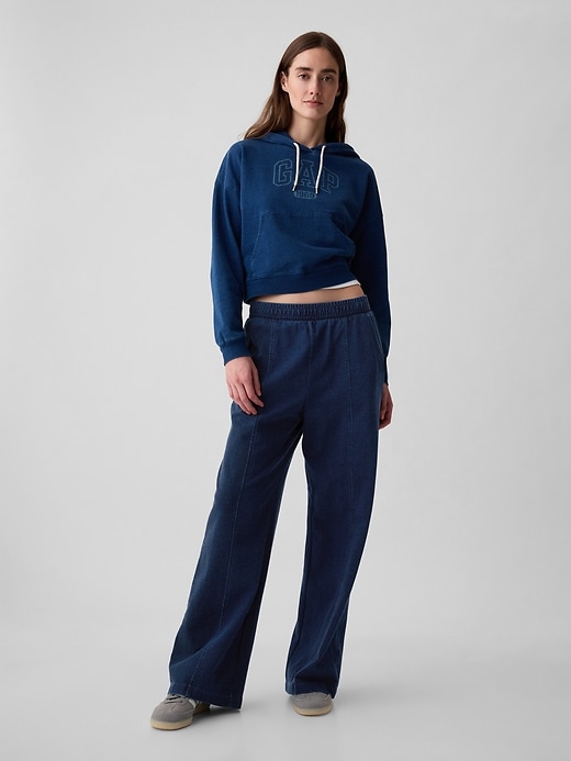 Image number 3 showing, Seamed Wide-Leg Sweatpants