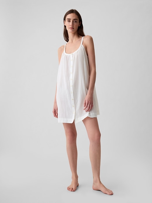 Image number 1 showing, Crinkle Gauze PJ Dress