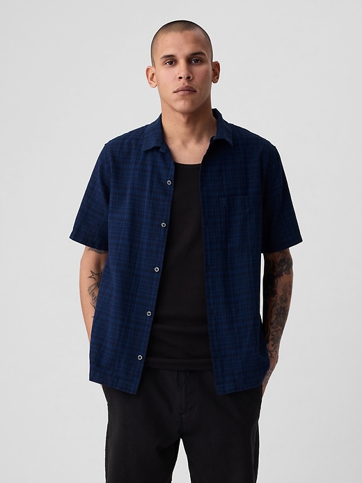 Image number 1 showing, Linen-Cotton Shirt