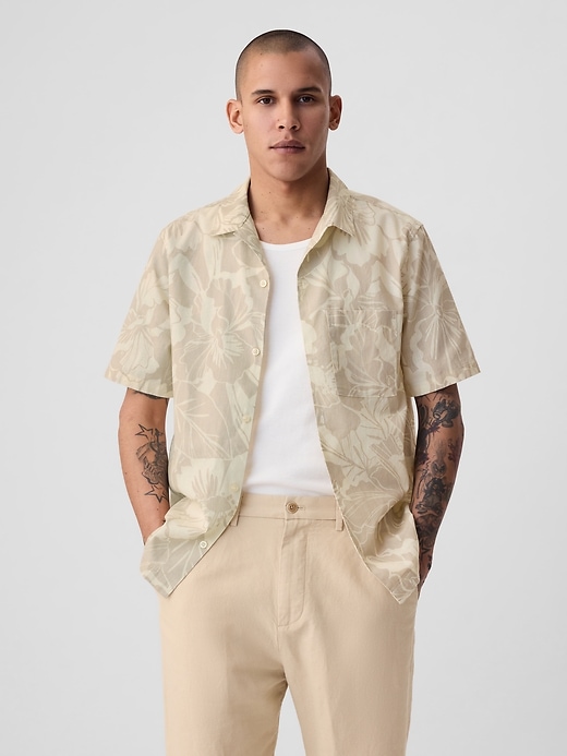 Image number 6 showing, Linen-Cotton Shirt