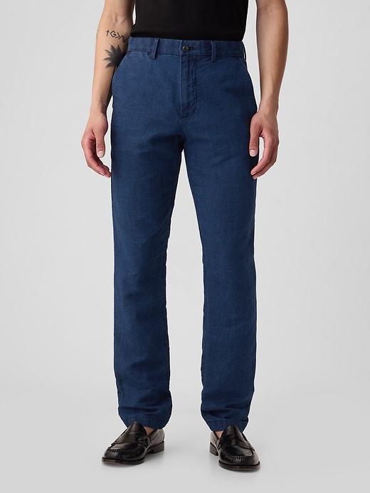 Image number 3 showing, Linen-Cotton Trousers in Slim Fit