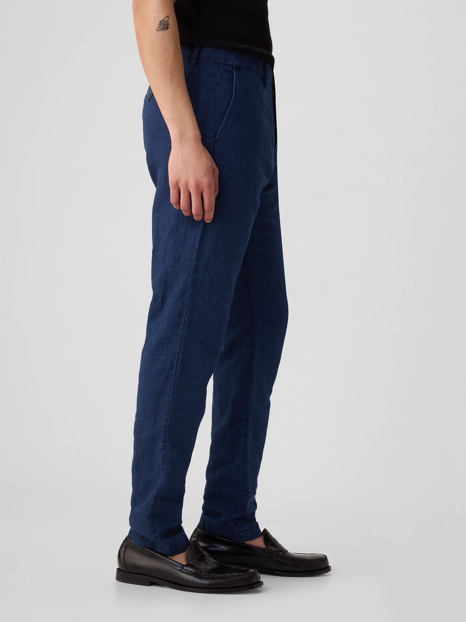 Linen-Cotton Trousers Slim Fit