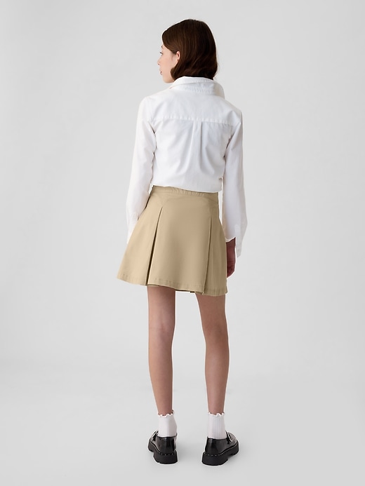 Image number 2 showing, Kids Uniform Pleated Khaki Skort