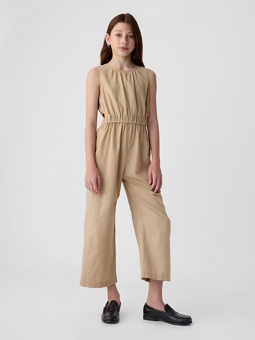 Image number 4 showing, Kids Linen-Cotton Jumpsuit