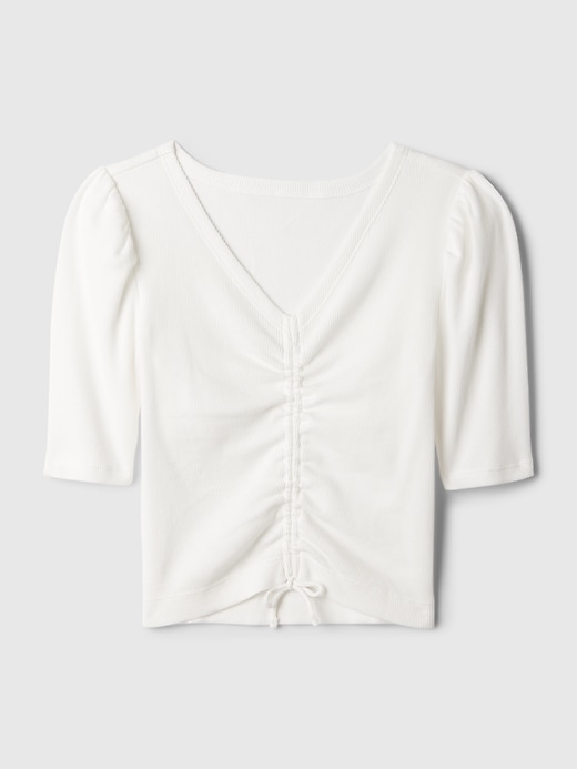 Image number 5 showing, Kids Essential Rib Ruched Shirt