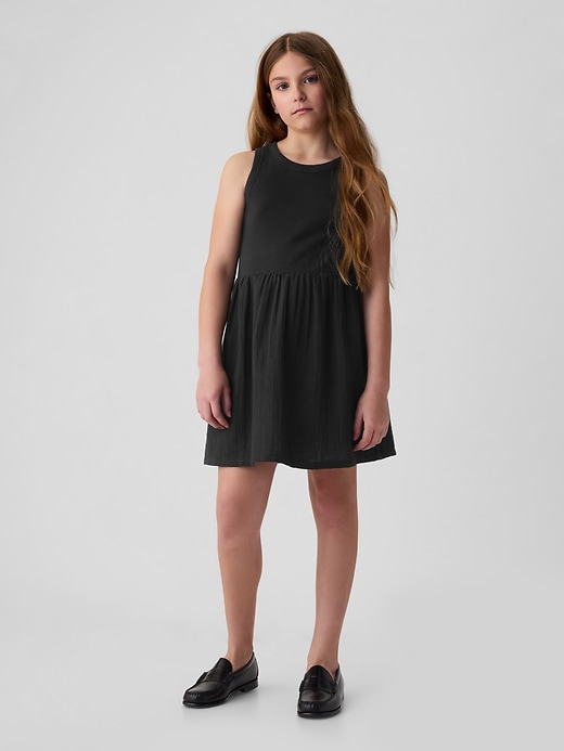 Image number 1 showing, Kids Crinkle Gauze Tank Dress