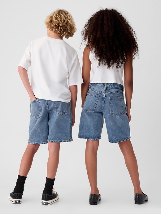 Image number 2 showing, Kids '90s Loose Denim Shorts