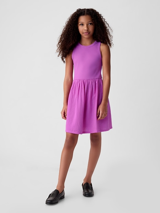 Image number 6 showing, Kids Crinkle Gauze Tank Dress