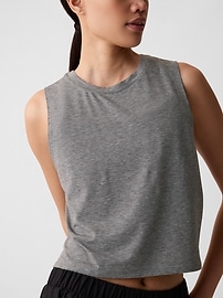 View large product image 3 of 18. GapFit Breathe Cropped Muscle T-Shirt