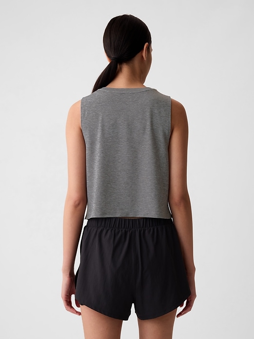 View large product image 2 of 18. GapFit Breathe Cropped Muscle T-Shirt