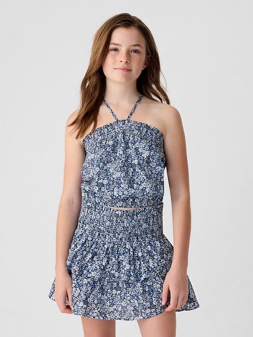 Image number 1 showing, Kids Smocked Halter Tank Top