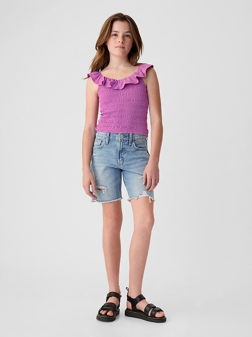 Image number 3 showing, Kids Ruffle Smocked Tank Top