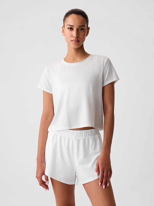 View large product image 1 of 5. GapFit Breathe Cropped Shirt