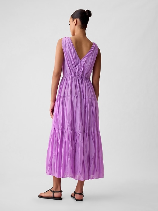 Image number 2 showing, Pleated Tiered Maxi Dress