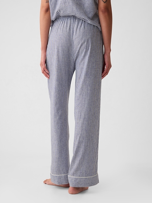 Image number 2 showing, Linen-Blend PJ Pants