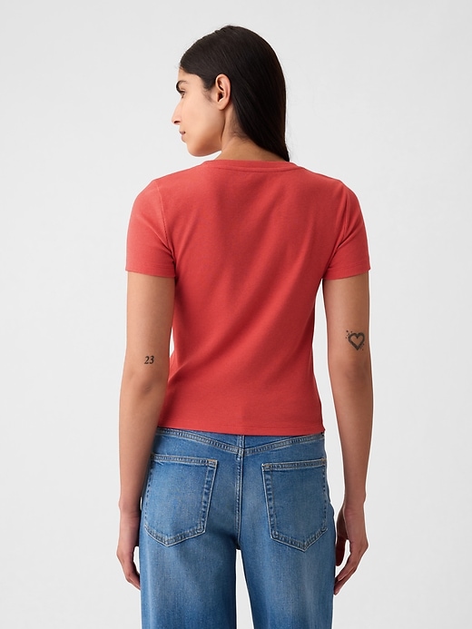 Image number 2 showing, Modern Rib Cropped T-Shirt