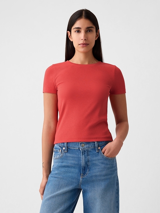 Image number 9 showing, Modern Rib Cropped T-Shirt