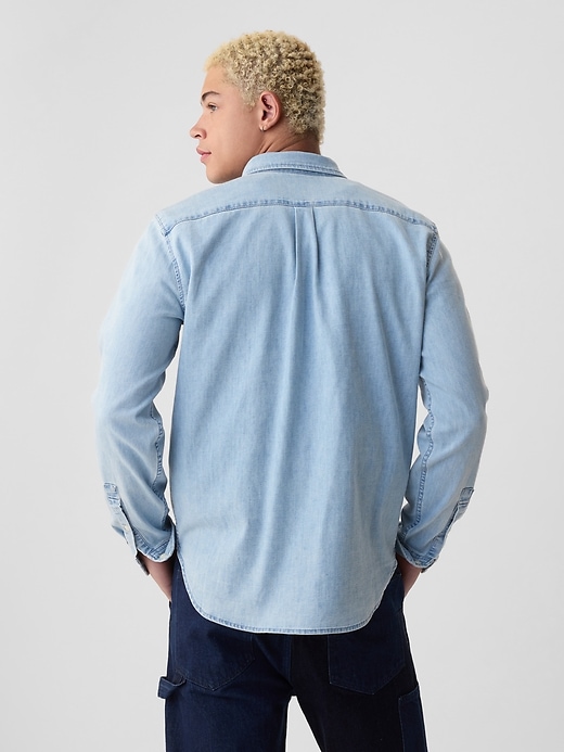 Image number 2 showing, Denim Pocket Shirt