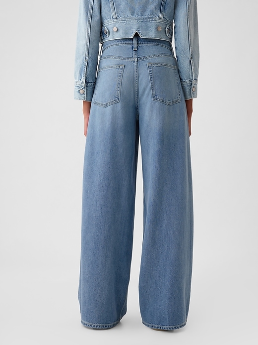 Image number 10 showing, Mid Rise Cargo Baggy Jeans