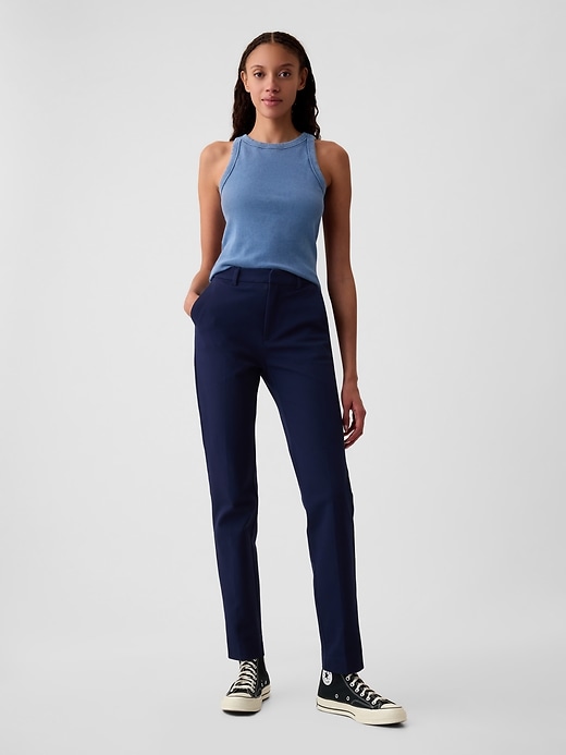 Image number 1 showing, Mid Rise BiStretch Slim Pants