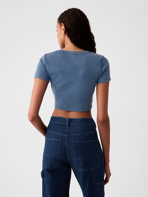 Image number 2 showing, Modern Rib Cropped T-Shirt