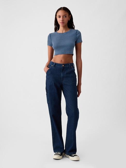 Image number 3 showing, Modern Rib Cropped T-Shirt