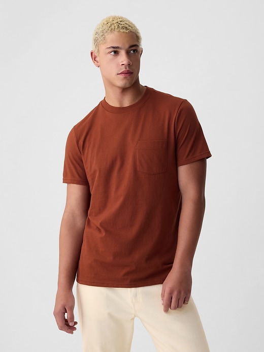 Image number 1 showing, Organic Cotton Pocket T-Shirt