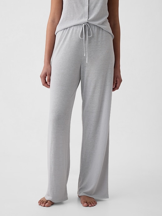 Image number 5 showing, Linen-Blend PJ Pants