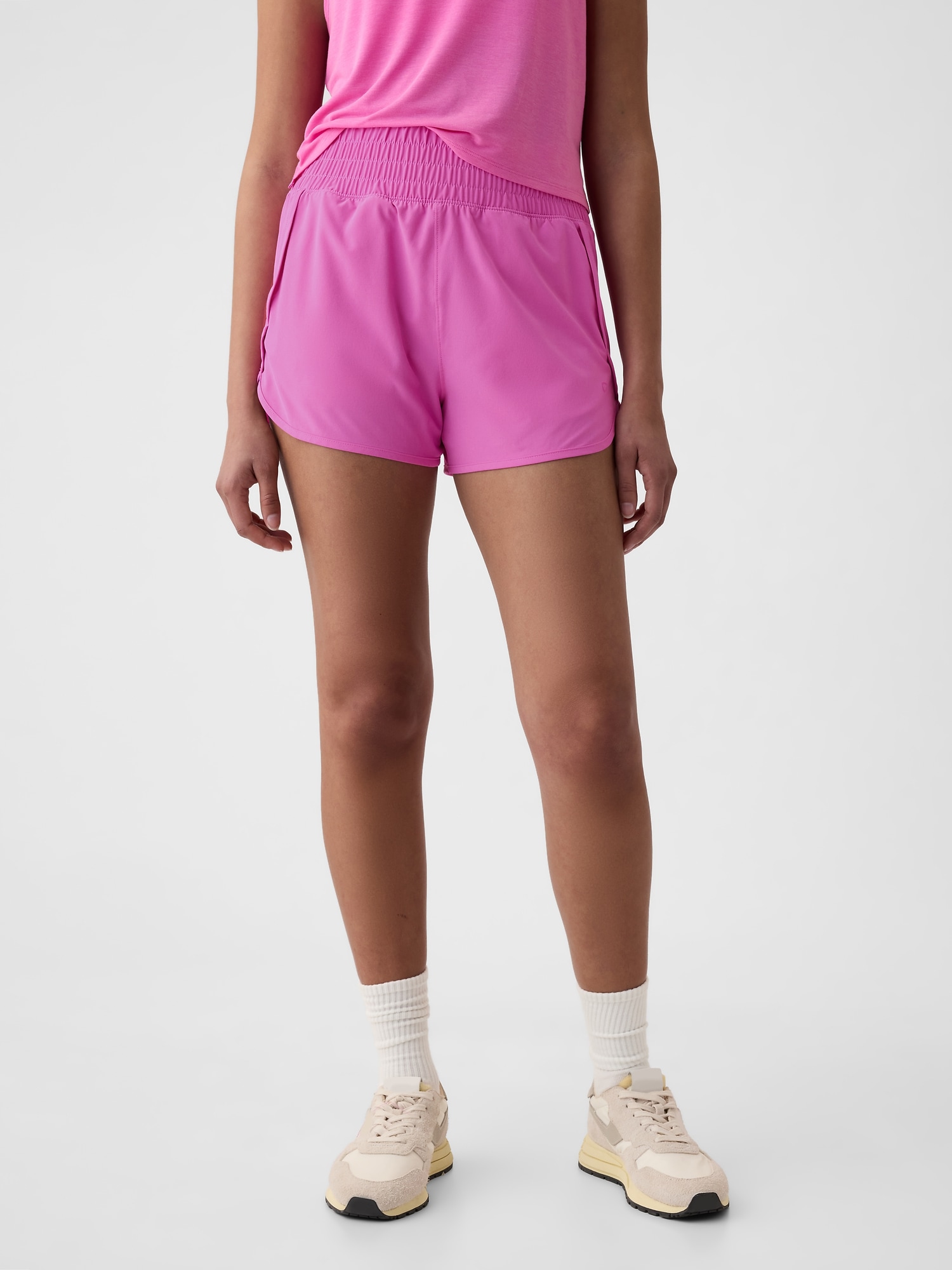 GapFit High Rise Running Shorts - Pink