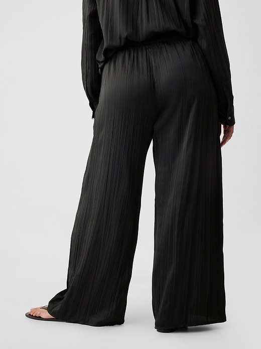 Image number 6 showing, Crinkle Texture Satin Pants