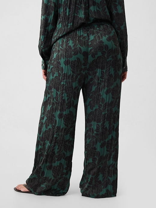 Image number 6 showing, Crinkle Texture Satin Pants