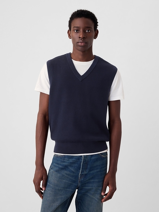 Image number 1 showing, Textured Sweater Vest