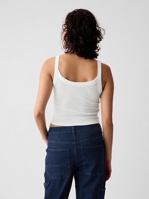 Image number 2 showing, Modern Rib Cropped Tank Top