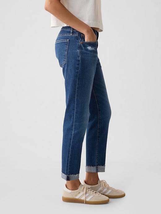 Image number 10 showing, Mid Rise Girlfriend Jeans