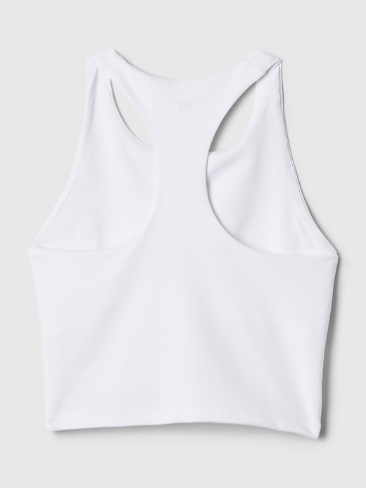 L'image numéro 6 présente Camisole courte à soutien-gorge intégré à encolure montante GapSport