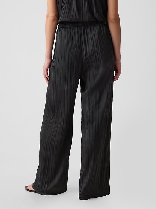 Image number 4 showing, Crinkle Texture Satin Pants