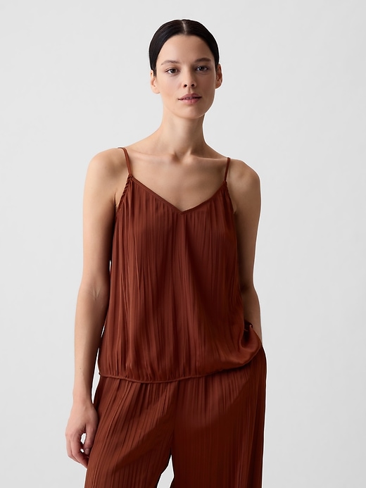 Image number 6 showing, Pleated Satin Cami