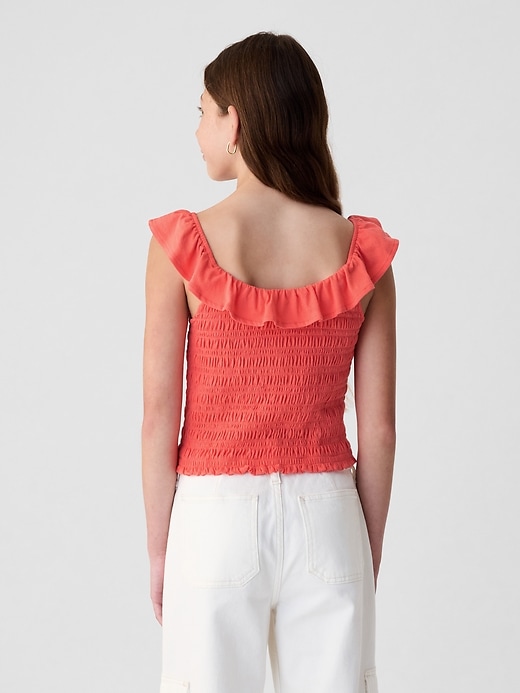 Image number 2 showing, Kids Ruffle Smocked Tank Top