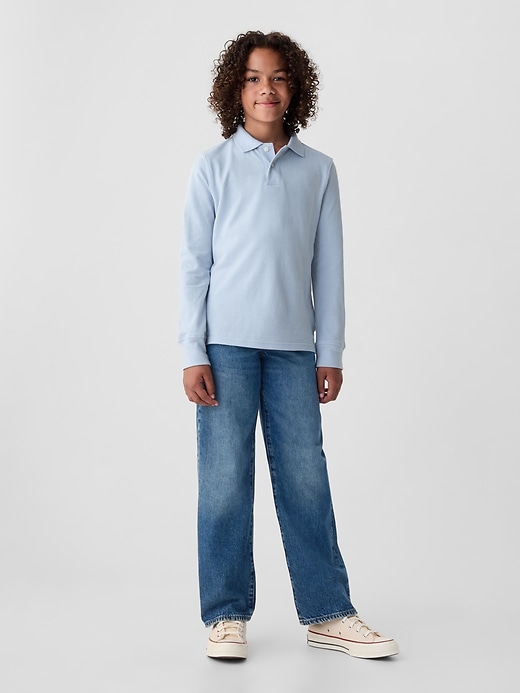 Image number 2 showing, Kids Organic Cotton Uniform Polo Shirt